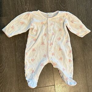 Kissy Kissy Pink Teddy Bear Baby Girl Footie Pajama